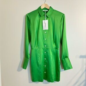 NWT Frame Strong Shoulder Mini Dress